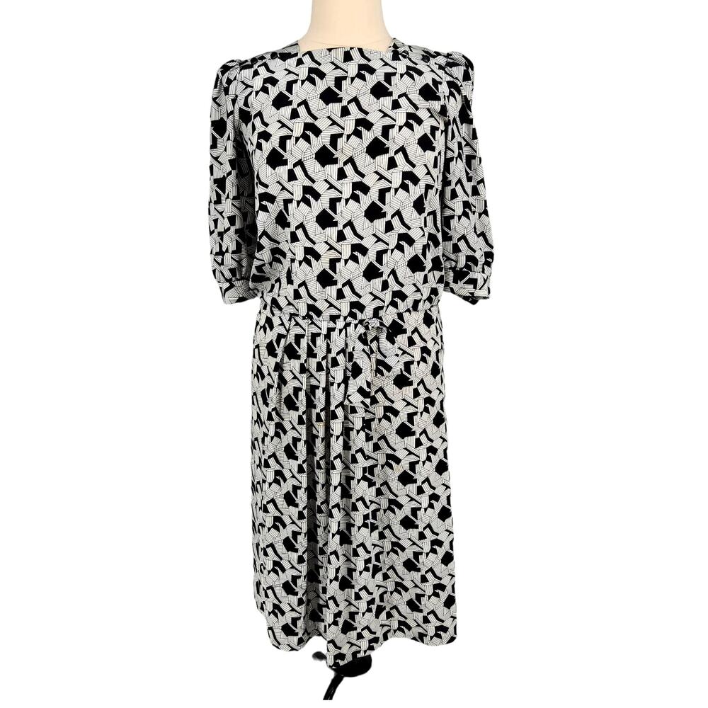 Vintage Breli Originals Abstract Geometric Dress